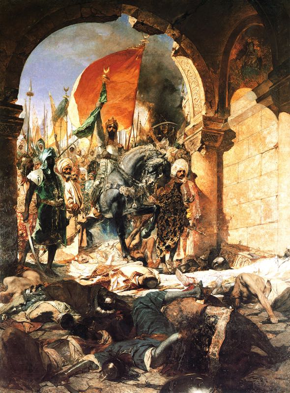 Maometto II entra a Costantinopolio