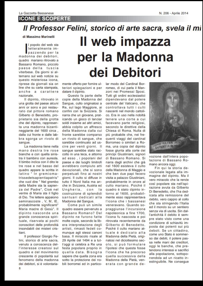 la Madonna dei debitori