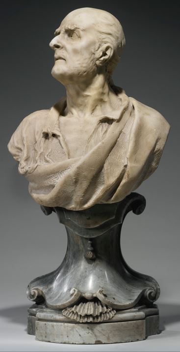 busto in marmo del marchese Vincenzo giustiniani